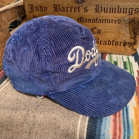 Vintage Corduroy Dodgers Baseball Cap - Hat - Picture 7 of 8